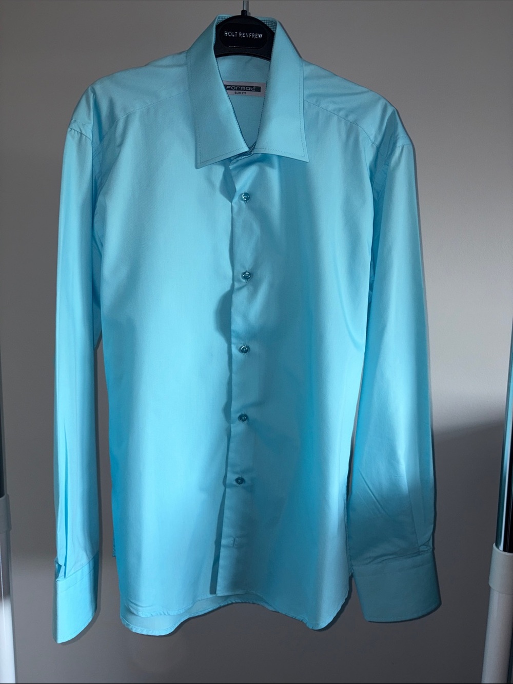 Men's Classic Dress Shirt - Aqua Blue